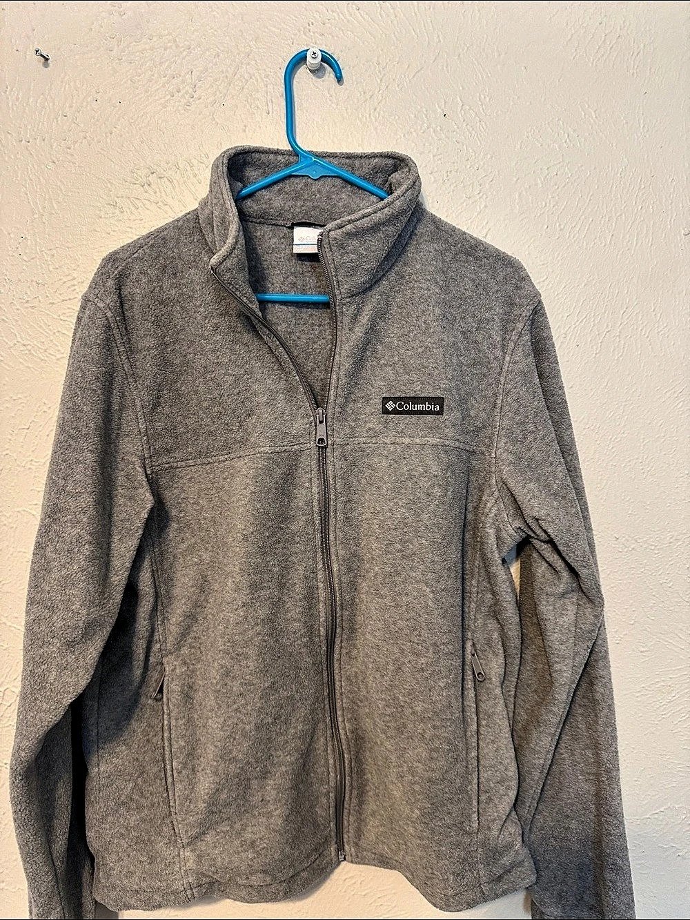 Columbia Benton Springs Full Zip Fleece Jacket Gray Medium